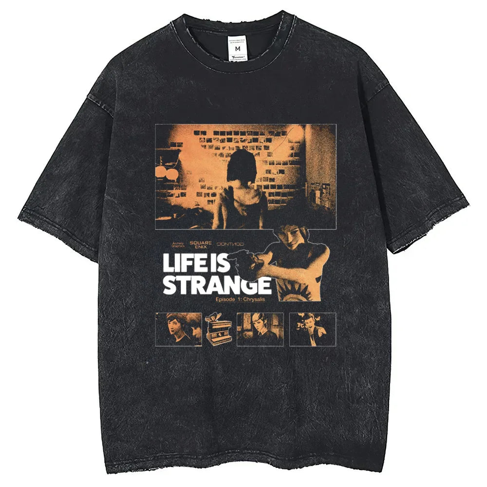 Life Is Strange Cotton T-shirt Short Sleeve Custom Man T-shirts Mens Tshirt Hip Hop Streetwear New Arrival Male Clothes