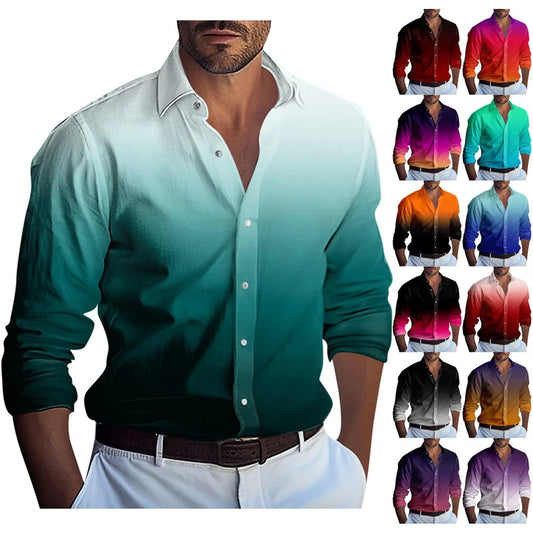 Shirts men's casual wear a range of red white black new designer casual wear soft comfortable fashion autumn and winter XS-6XL