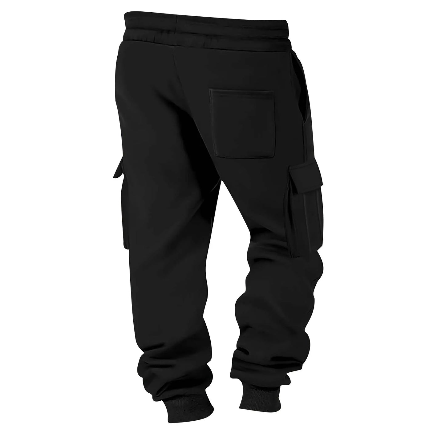 Men's Cargo Pants 2025 New Casual Loose Autumn Winter Straight Baggy Pants Multi-Pockets Solid Color Pinting Sweatpants ﻿