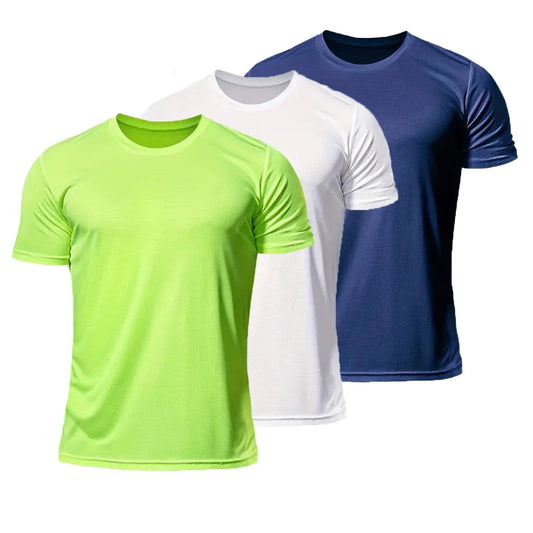 Sport T Shirt Men Short Sleeve Fitness Tops Quick Dry Summer Training Workout Tights Jersey Gym Running T-Shirt Rashguard Men