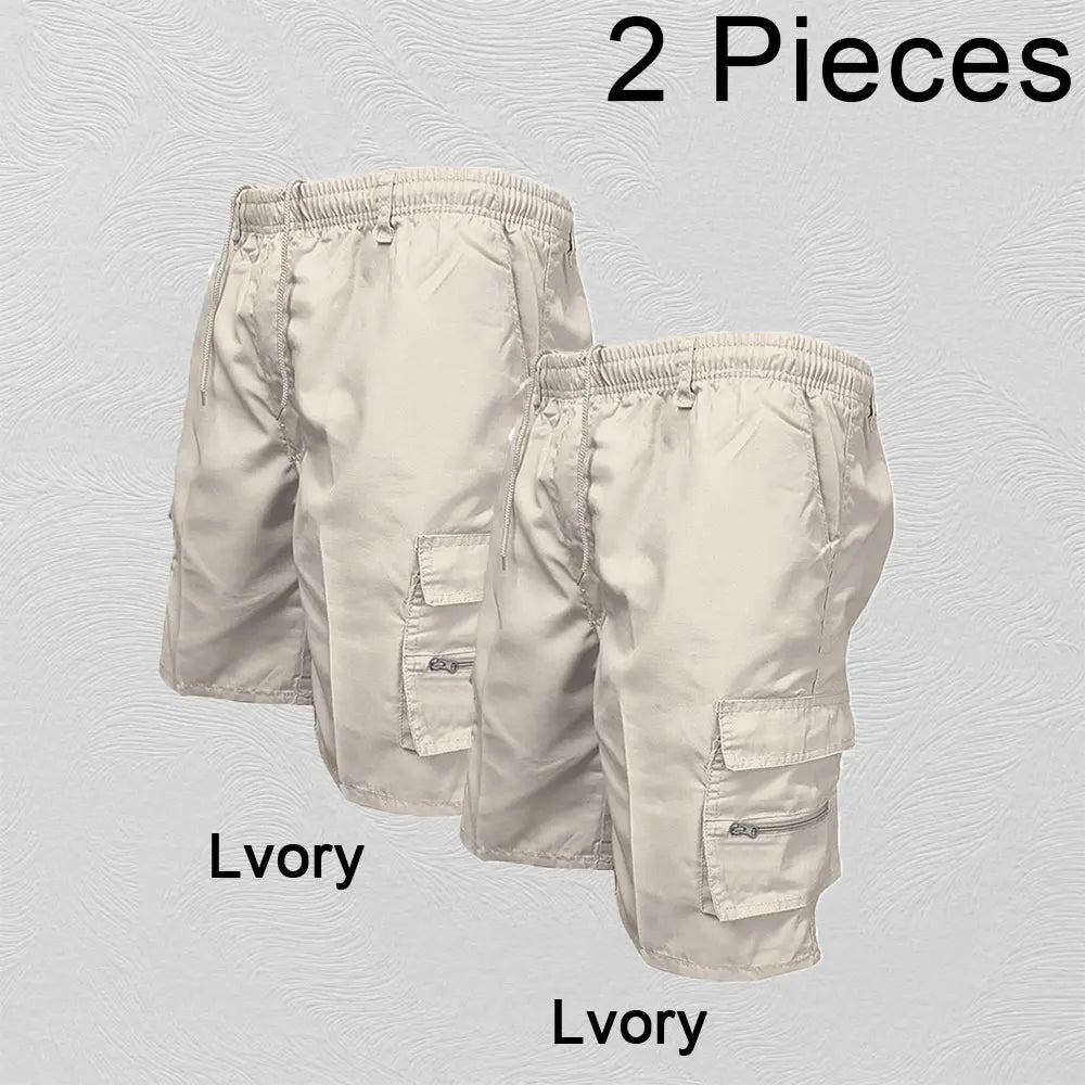 Fashion Men's Cargo Shorts Mens Tactical Pants Casual Big Pocket Sports Slacks Cargo Panels Trousers Plus Size for Male