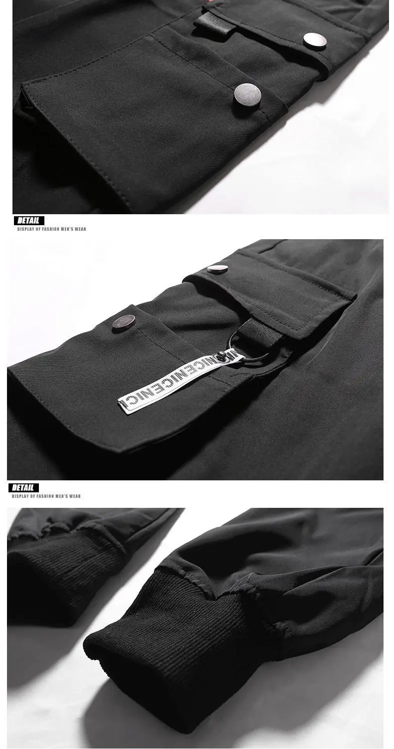 Pantalones Cargo para hombre, pantalones deportivos de moda para correr, pantalones Cargo casuales, pantalones de chándal para g
