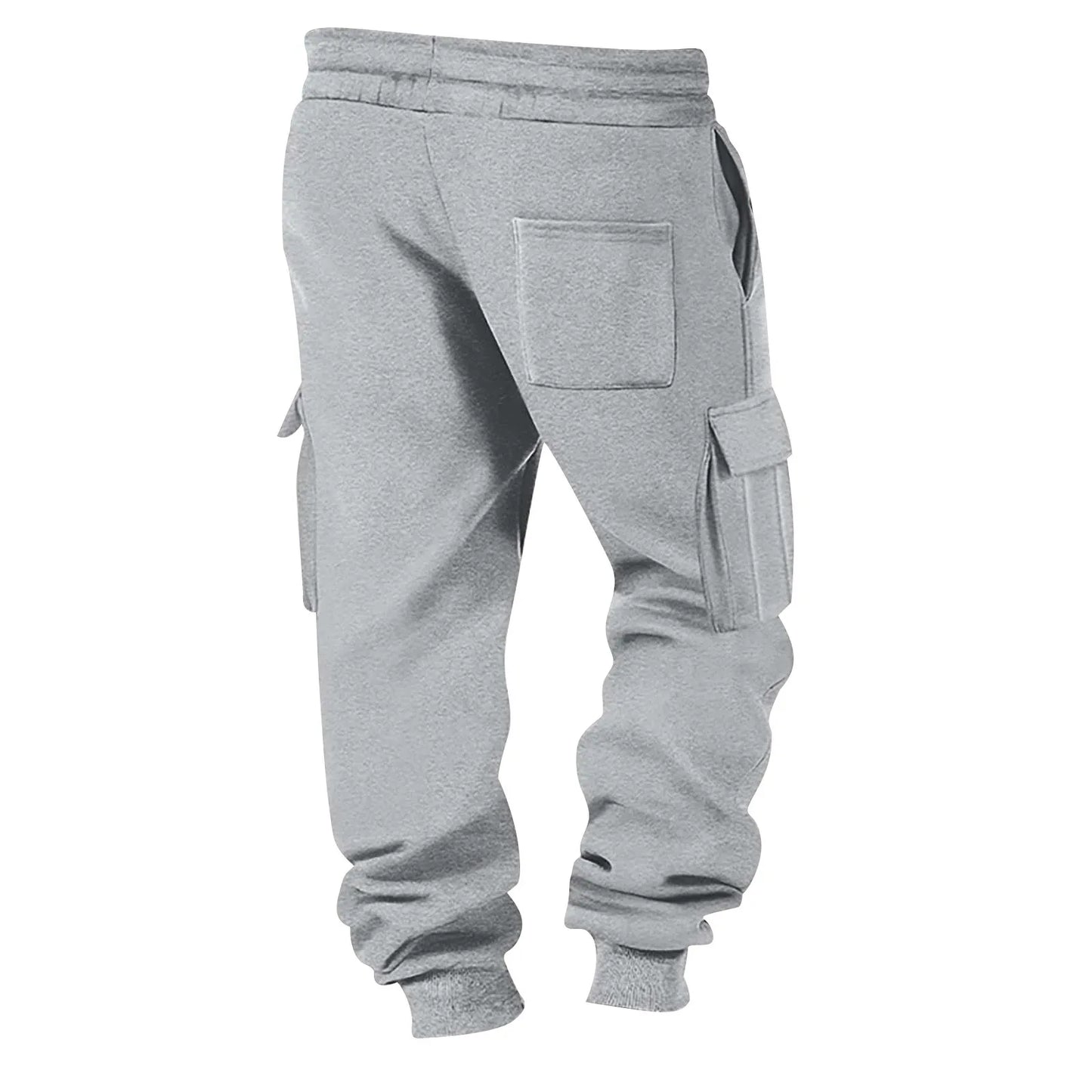 Men's Cargo Pants 2025 New Casual Loose Autumn Winter Straight Baggy Pants Multi-Pockets Solid Color Pinting Sweatpants ﻿