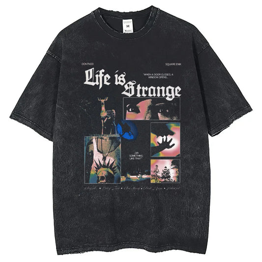 Life Is Strange Cotton T-shirt Short Sleeve Custom Man T-shirts Mens Tshirt Hip Hop Streetwear New Arrival Male Clothes