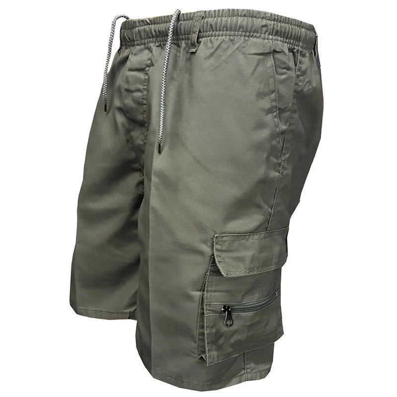 Fashion Men's Cargo Shorts Mens Tactical Pants Casual Big Pocket Sports Slacks Cargo Panels Trousers Plus Size for Male