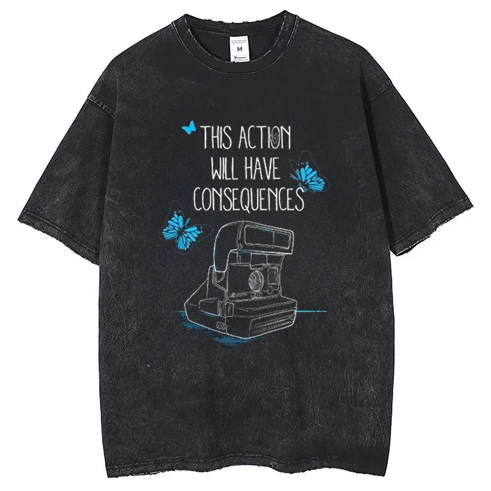 Life Is Strange Cotton T-shirt Short Sleeve Custom Man T-shirts Mens Tshirt Hip Hop Streetwear New Arrival Male Clothes