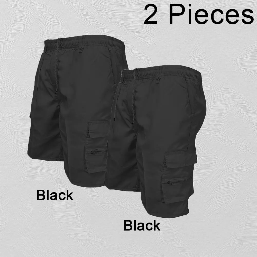Fashion Men's Cargo Shorts Mens Tactical Pants Casual Big Pocket Sports Slacks Cargo Panels Trousers Plus Size for Male